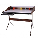 Письменный стол с 2-мя чёрными выдвижными ящиками и нишей с цветными разделителями Ballan варинант исполнения - 2 | Loft Concept в Костроме