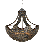 Люстра в форме колокола с декором из тонких железных нитей Jagged Pattern варинант исполнения - 3 | Loft Concept в Костроме