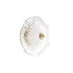 Бра в форме прозрачного стеклянного цветка с рельефной текстурой Textured Glass варинант исполнения - 7 | Loft Concept в Костроме