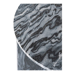 Столик кофейный с столешницей из черного мрамора Compact Black Marble Table варинант исполнения - 5 | Loft Concept в Костроме