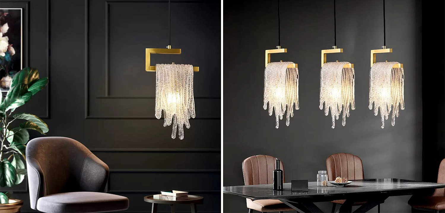 Подвесной светильник Fused Glass Hanging lamp Подвесной светильник Fused Glass Hanging lamp - Loft-Concept в Костроме