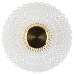 Бра в форме диска Loggia White Patterns Acrylic Wall Lamp варинант исполнения - 1 | Loft Concept в Костроме