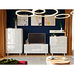 Полка с зеркальным декором Arden Mirror Shelf варинант исполнения - 5 | Loft Concept в Костроме