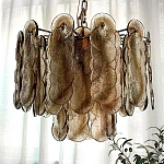 Люстра из круглых стеклянных элементов Vienna варинант исполнения - 3 | Loft Concept в Костроме