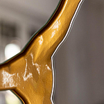 Зеркало кругле с декоративной золотой вставкой Golden Tree варинант исполнения - 2 | Loft Concept в Костроме