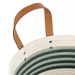 Корзина для хранения с ручками плетеная Interlacement Green  варинант исполнения - 2 | Loft Concept в Костроме