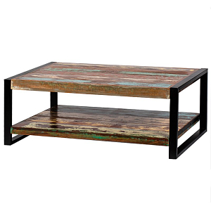 Журнальный стол Multicolored Antique Wood & Metal
