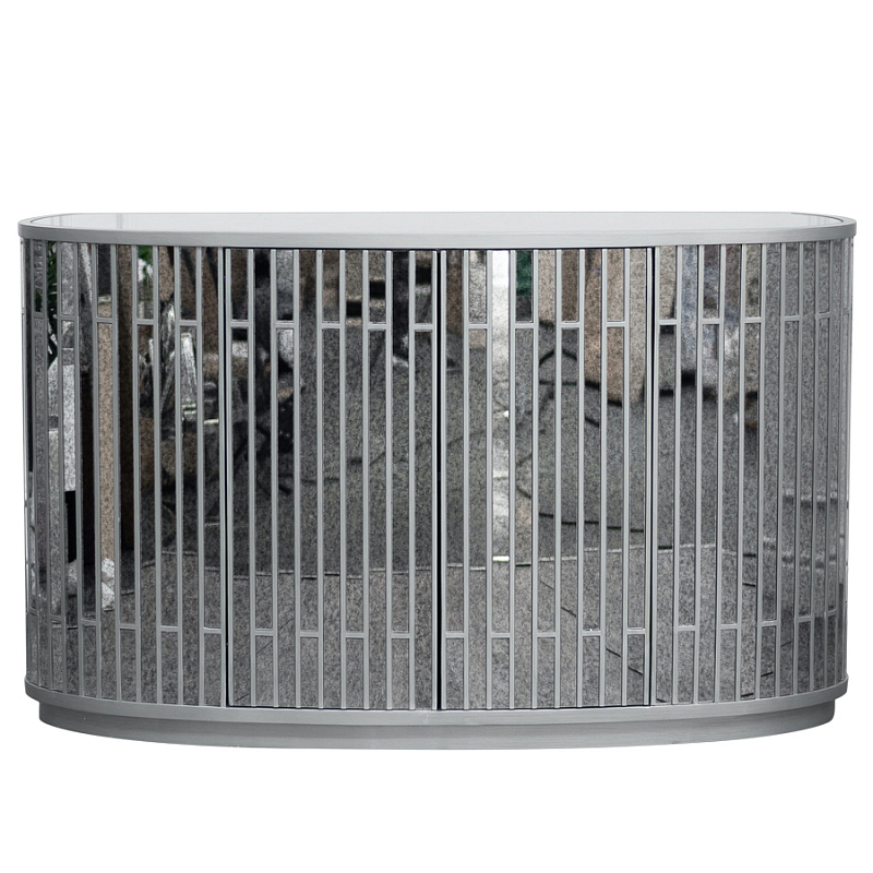 Комод зеркальный Mirror Blocks Commode Зеркало Серебряный Комод зеркальный Mirror Blocks Commode Зеркало Серебряный в Костроме | Loft Concept