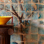 Обои ручная роспись Braganza Standard colourway on dyed paper варинант исполнения - 1 | Loft Concept в Костроме