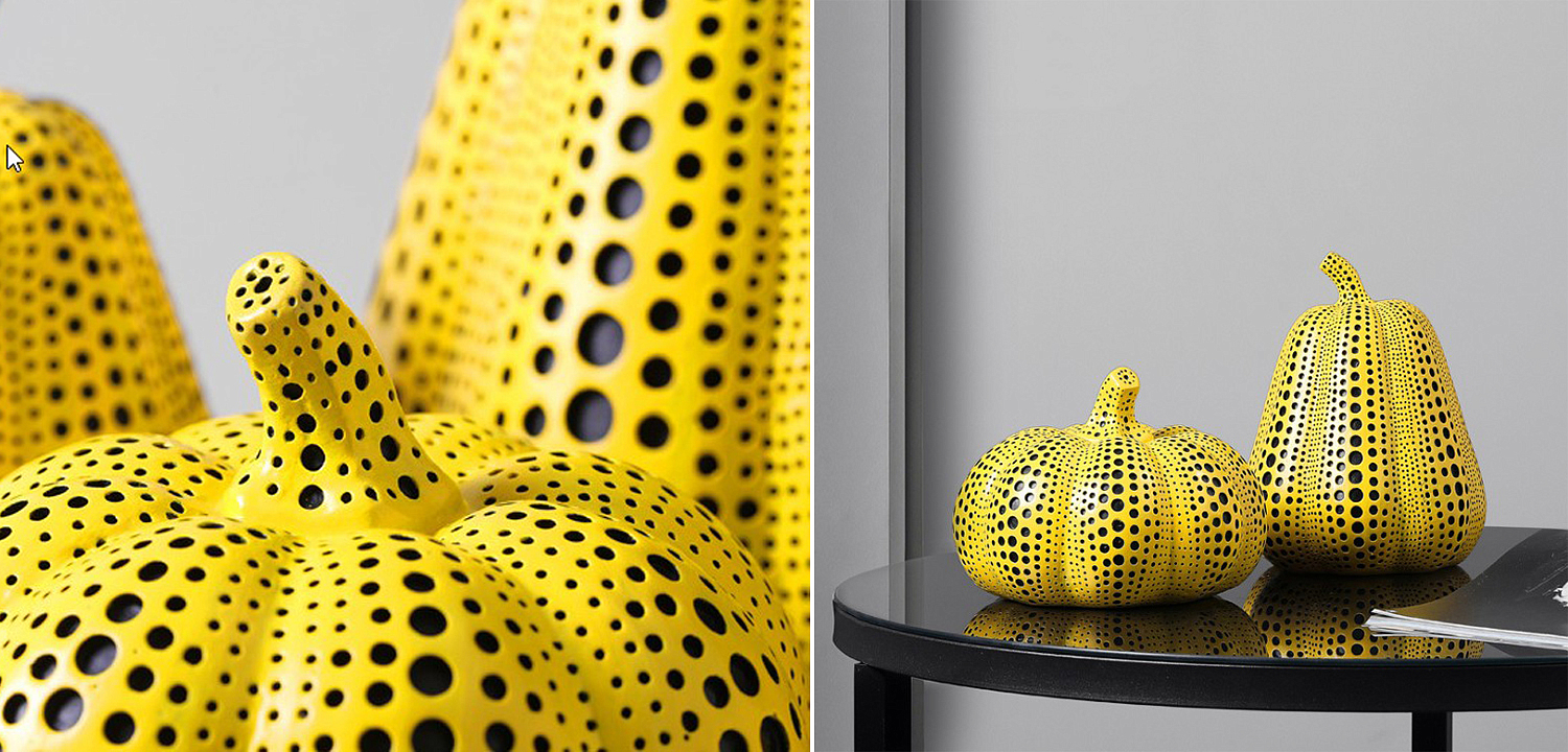 Статуэтка тыквы Kusama Yayoi II Статуэтка тыквы Kusama Yayoi II - Loft-Concept в Костроме