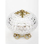 Конфетница из прозрачного рельефного стекла Eden Garden варинант исполнения - 2 | Loft Concept в Костроме