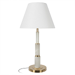 Настольная лампа с белым конусовидным абажуром More Tender варинант исполнения - 1 | Loft Concept в Костроме