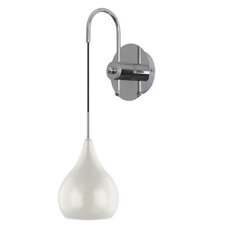 Бра Candiano Milk Sconces Белый Хром Бра Candiano Milk Sconces Белый Хром в Костроме | Loft Concept