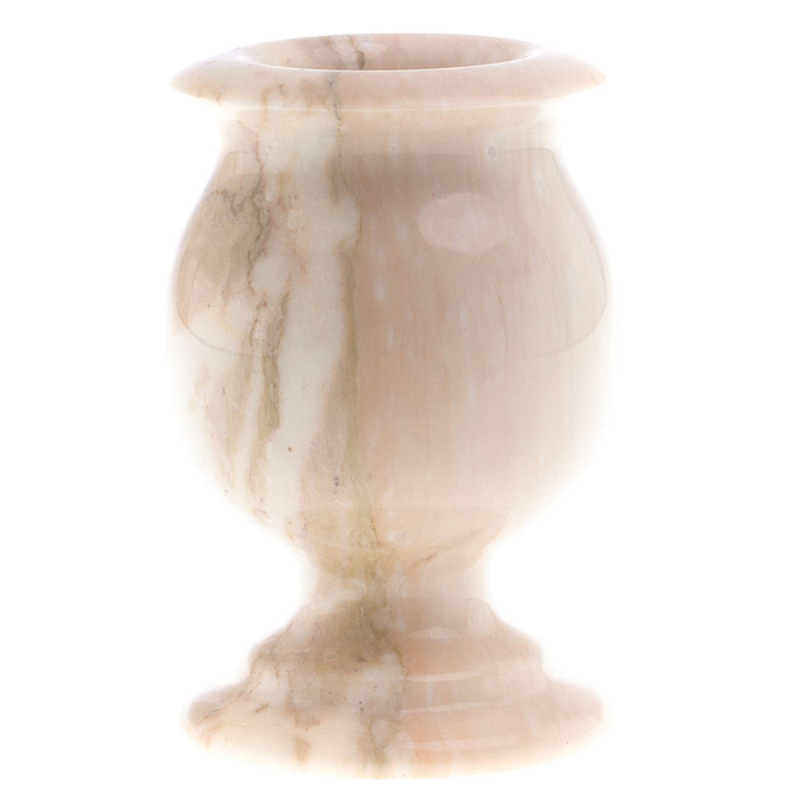 Ваза для цветов из натурального мрамора Marble Vase Бежевый Ваза для цветов из натурального мрамора Marble Vase Бежевый в Костроме | Loft Concept
