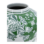 Ваза с зелеными цветочными и птичьими мотивами Vase Inspired by Nature варинант исполнения - 3 | Loft Concept в Костроме