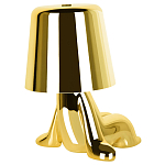 Настольная лампа фигурная цвета золото с гладким абажуром Высота 16 см Sophia варинант исполнения - 6 | Loft Concept в Костроме