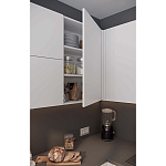 Кухонный гарнитур белый акриловый фасад Eveline White Kitchen Set варинант исполнения - 3 | Loft Concept в Костроме