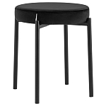 Табурет с мягким круглым сиденьем RIO Black варинант исполнения - 1 | Loft Concept в Костроме