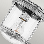 Потолочный светильник для ванных комнат с цилиндрическим стеклянным плафоном и одной лампой Hinkley варинант исполнения - 16 | Loft Concept в Костроме