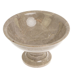 Конфетница из бежевого мрамора Stone Candy Bowl варинант исполнения - 2 | Loft Concept в Костроме