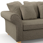 Мебельная ткань Шенилл коричневый цвет 138 см T4-28 варинант исполнения - 4 | Loft Concept в Костроме