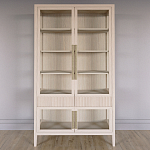 Витрина Primo со стеклянными фасадами и 2 ящиками Светлый дуб варинант исполнения - 1 | Loft Concept в Костроме