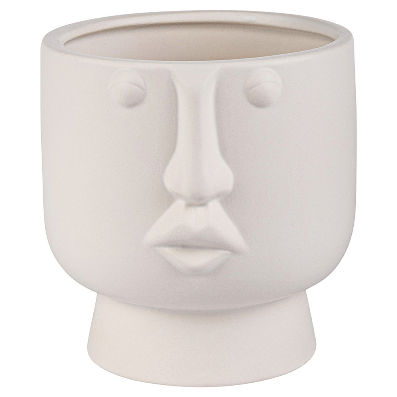 Ваза керамическая Face forever One Белый Ваза керамическая Face forever One Белый в Костроме | Loft Concept
