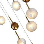 Люстра светодиодная с сферическими стеклянными плафонами Splatter варинант исполнения - 7 | Loft Concept в Костроме