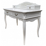 Стол-бюро белого цвета из массива бука с 4-мя ящиками White Provence варинант исполнения - 2 | Loft Concept в Костроме