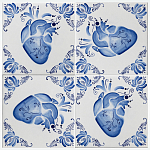 Плитка с узором Мое сердце варинант исполнения - 1 | Loft Concept в Костроме