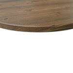 Стол журнальный c коричневой круглой столешницей на трех металлических ножках Charm Coffee Table варинант исполнения - 4 | Loft Concept в Костроме