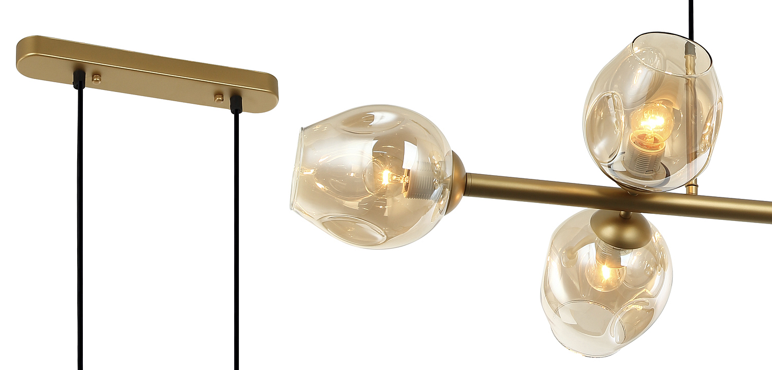 Люстра Branching Bubble Chandelier Line Gold Люстра Branching Bubble Chandelier Line Gold - Loft-Concept в Костроме