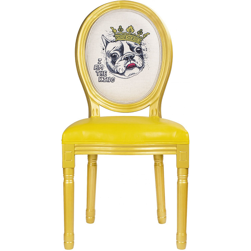 Стул French Bul yellow Бежевый Желтый Стул French Bul yellow Бежевый Желтый в Костроме | Loft Concept