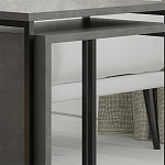 Комплект из 2-х приставных столов серого цвета из дерева ZIGOSH RETRO GREY варинант исполнения - 4 | Loft Concept в Костроме