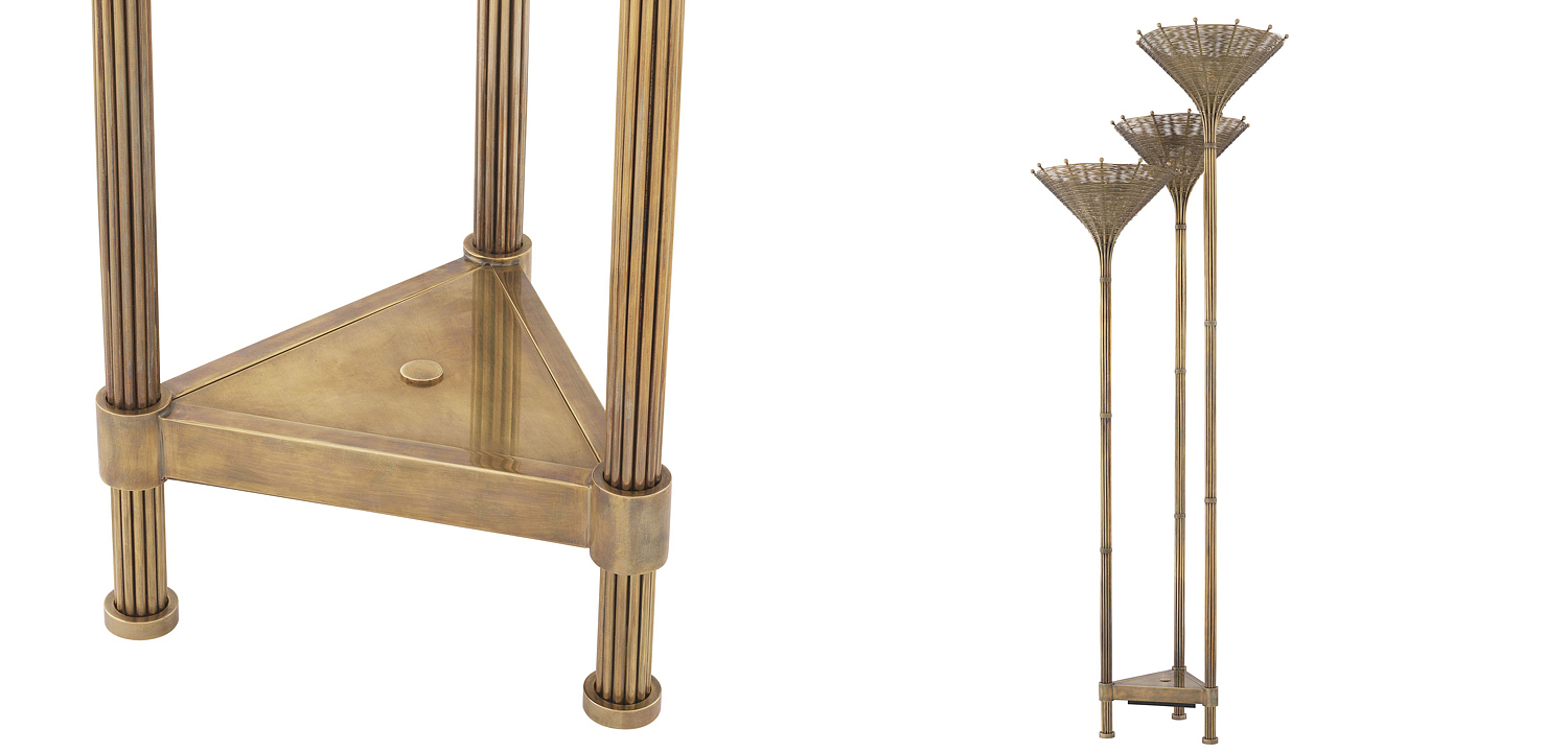 Торшер Eichholtz Floor Lamp Kon Tiki Triple Торшер Eichholtz Floor Lamp Kon Tiki Triple - Loft-Concept в Костроме