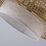 Подвесной светильник с декоративным поясом из плетеного бамбука Biuloggicu варинант исполнения - 8 | Loft Concept в Костроме