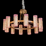 Люстра круглая с текстурными цилиндрическими плафонами Glimpse варинант исполнения - 1 | Loft Concept в Костроме