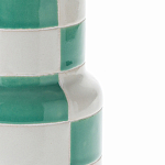 Ваза из фаянса Brighter than the Stars с шахматным принтом бирюзового цвета  варинант исполнения - 2 | Loft Concept в Костроме