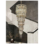 Люстра многоярусная каскадная с хрустальными подвесками Roul Crystal Light варинант исполнения - 10 | Loft Concept в Костроме