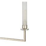 Люстра с 6-ю белыми матовыми плафонами из стекла в форме цилиндра Longitude варинант исполнения - 1 | Loft Concept в Костроме