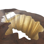 Кофейный стол Burl Exotic tree Coffee Table Black варинант исполнения - 3 | Loft Concept в Костроме