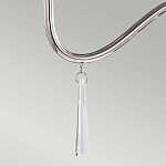 Люстра цвета никель с прозрачными стеклянными подвесками в форме капель Elstead Lighting варинант исполнения - 12 | Loft Concept в Костроме