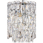 Люстра круглая с хрустальными подвесками на серебряном каркасе Roul Crystal Light варинант исполнения - 12 | Loft Concept в Костроме