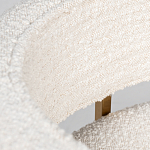 Стул букле бежевый с каркасом цвета матовое золото Tactility варинант исполнения - 4 | Loft Concept в Костроме