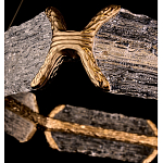 Люстра кольцевая с текстурным природным рисунком IceFlame варинант исполнения - 2 | Loft Concept в Костроме