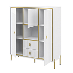 Буфет белый трёхдверный с двумя ящиками Antique Order варинант исполнения - 2 | Loft Concept в Костроме