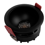 Встраиваемый спот светодиодный круглый черного цвета с углублением Ombra Lux  варинант исполнения - 4 | Loft Concept в Костроме