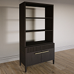 Стеллаж Primo с ящиками Темный орех варинант исполнения - 2 | Loft Concept в Костроме