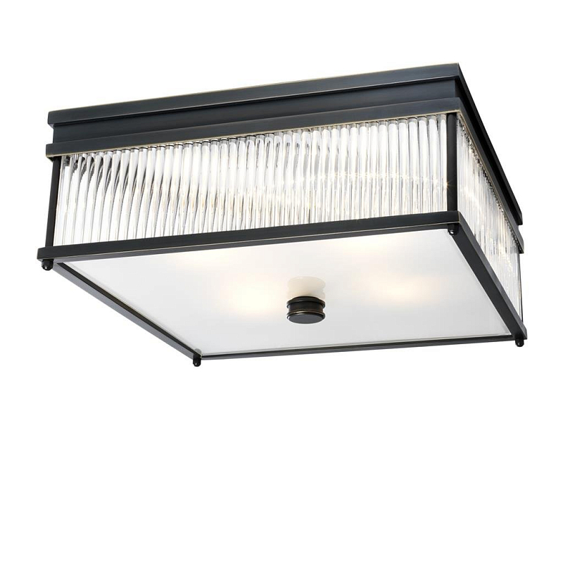 Потолочный светильник Ceiling Lamp Cornwall Bronze Темная бронза Прозрачное Стекло в Костроме | Loft Concept 