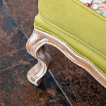 Кресло из натурального бука бежевое с изображением птиц и цветов Beige Green Chinoiserie Garden Armchair варинант исполнения - 6 | Loft Concept в Костроме